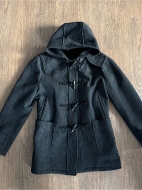 Uniqlo +J x Jill Sanders Dark Gray Hooded Duffle Coat